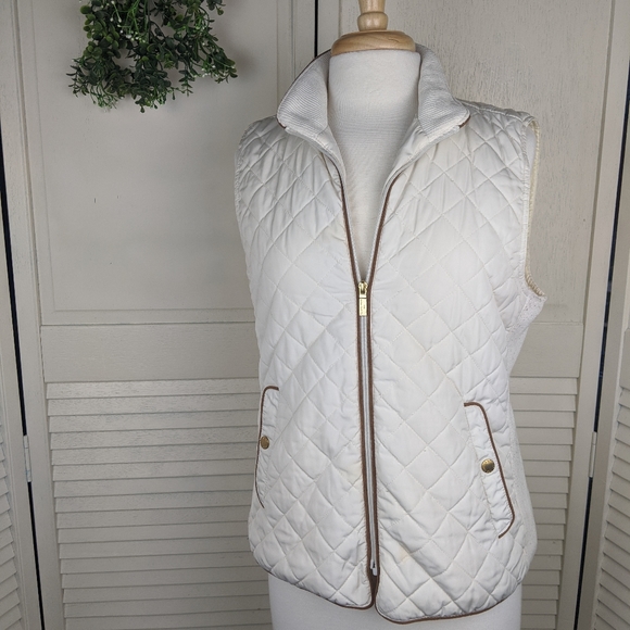 The Savile Row Co. London Jackets & Blazers - 3/$15 The Savile Row Co. | White Quilted Vest